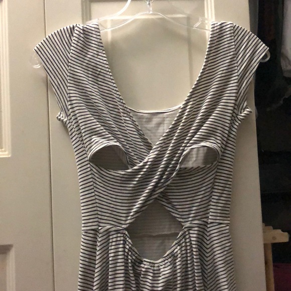 American eagle white/ striped dress - Picture 3 of 4